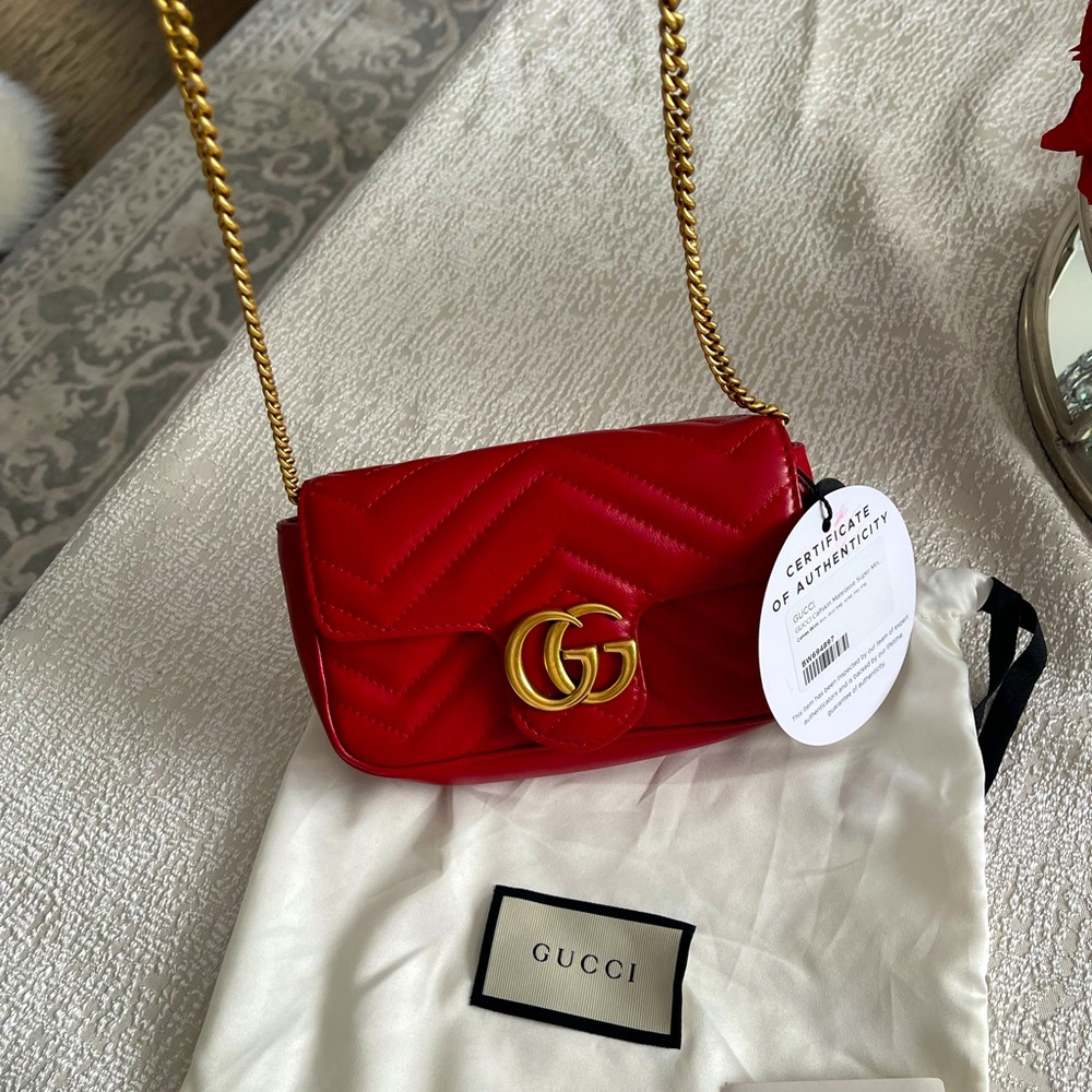 Gucci Matelasse Mini GG Marmount Bag